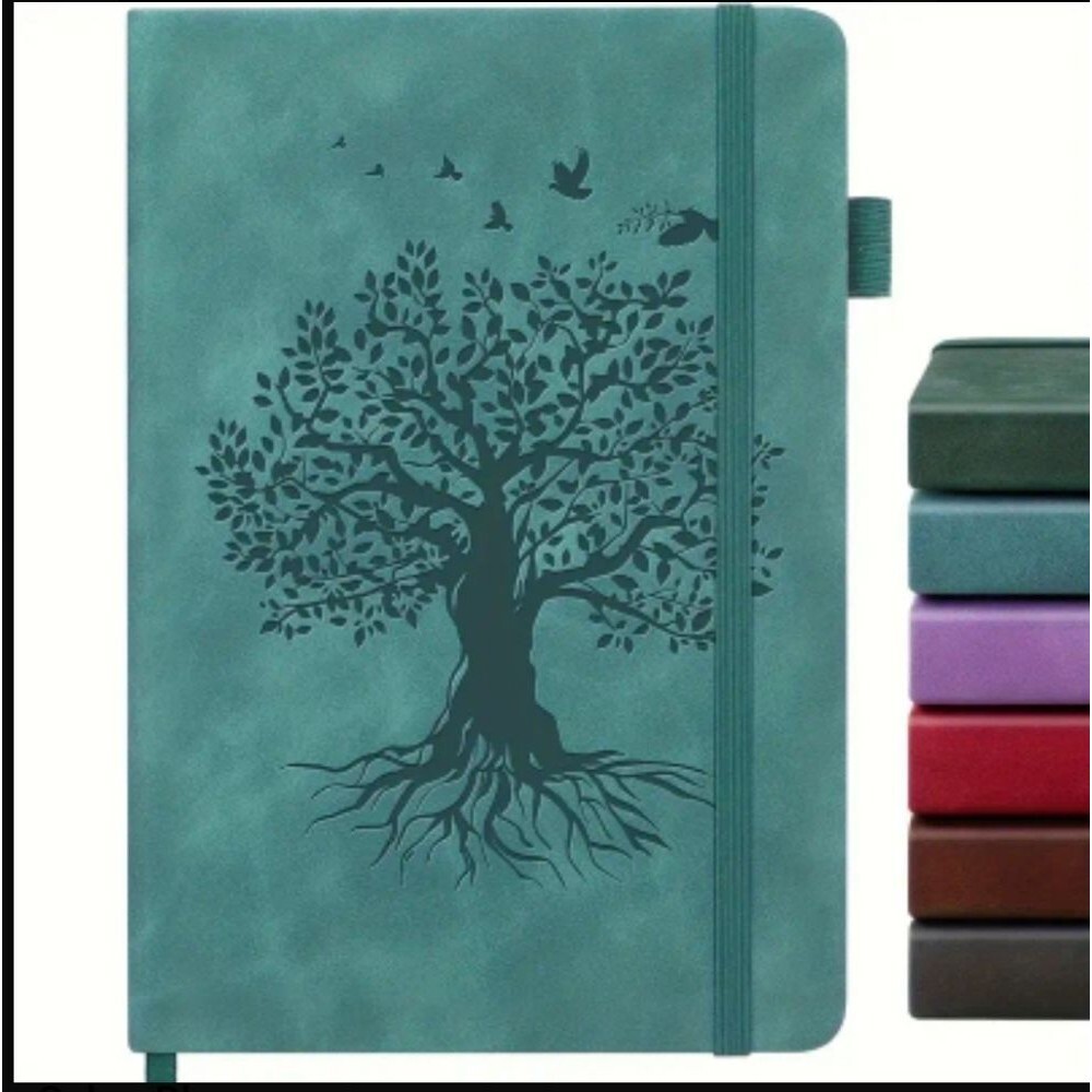 Teal Green Tree Of Life Journal Notebook Diary